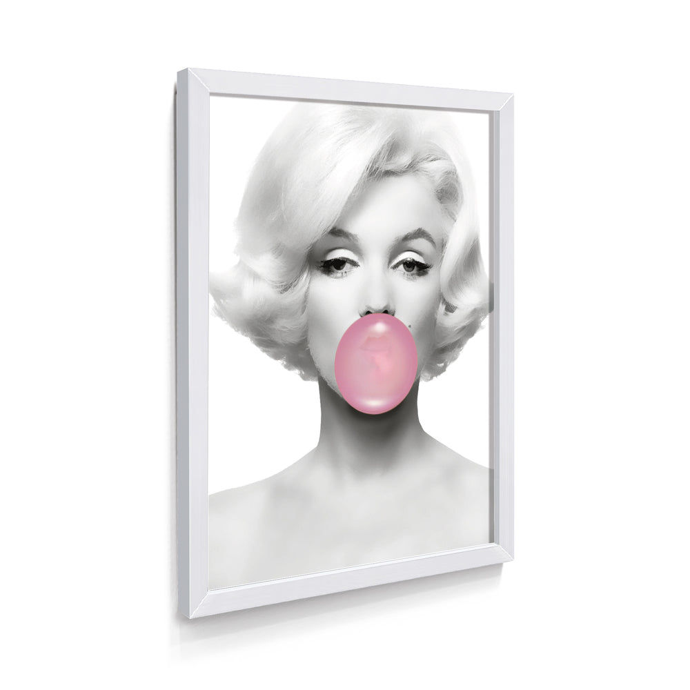 Quadro Marilyn Monroe com Bola de Chiclete