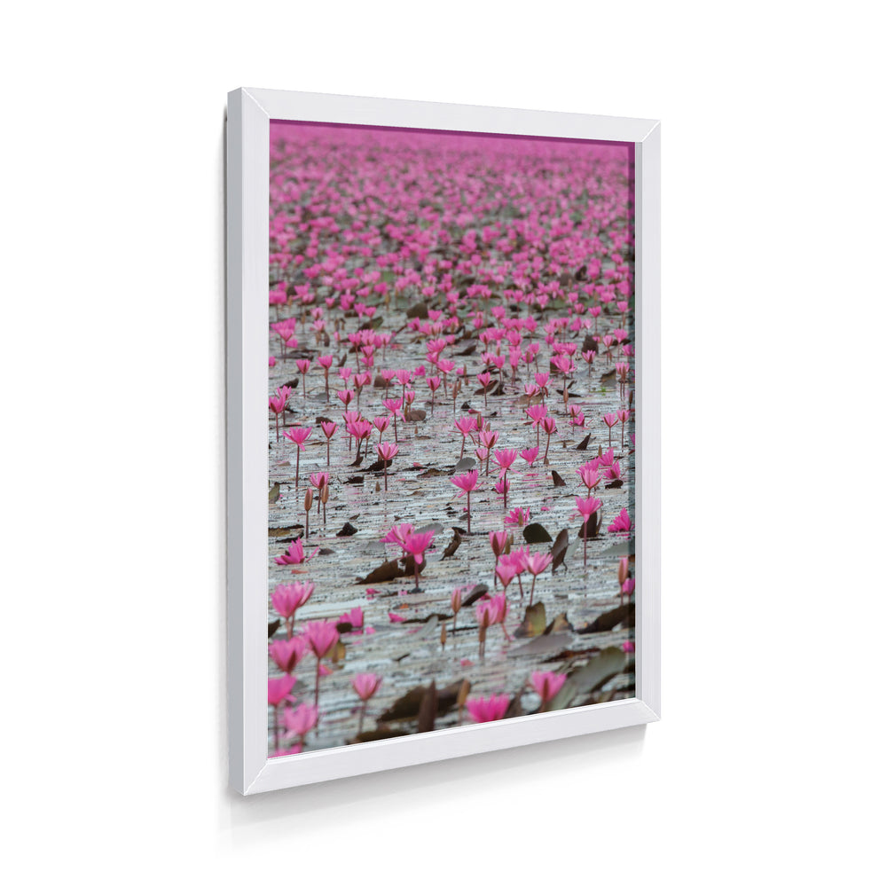 Quadro Flamingos Lilás
