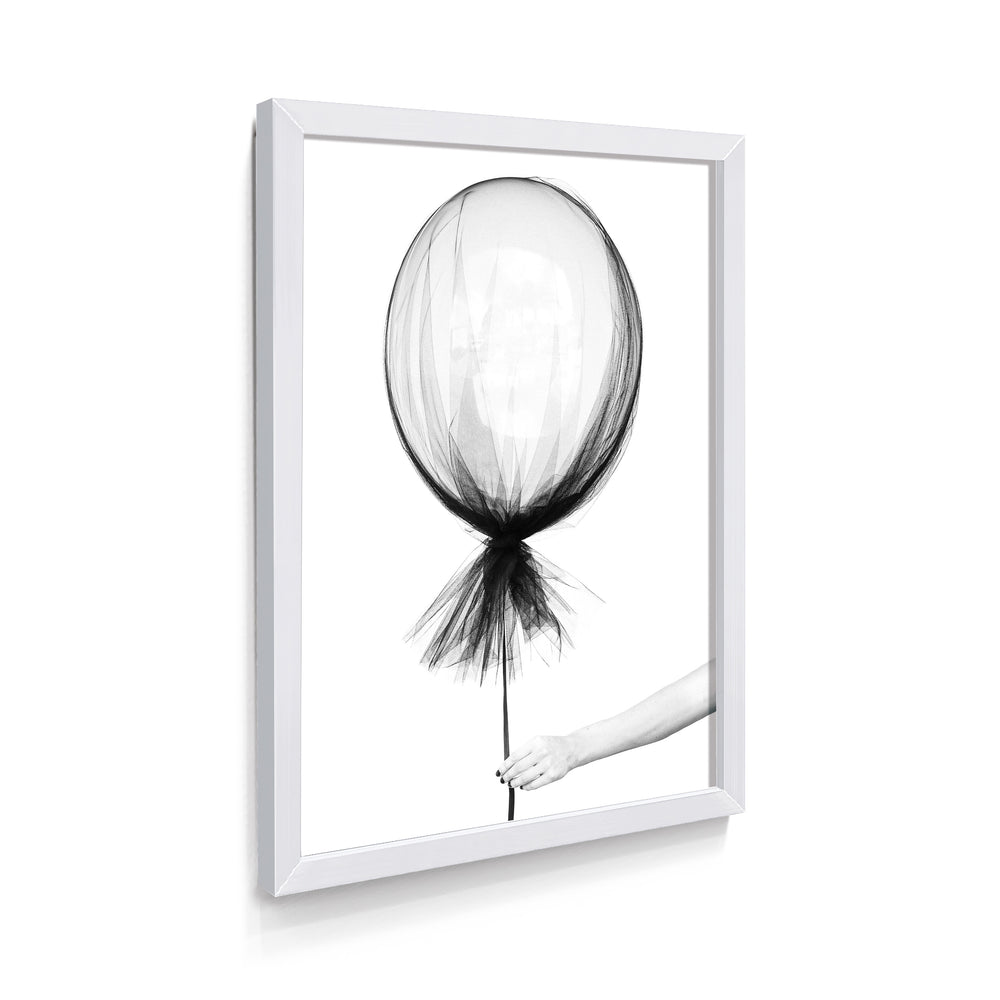 Quadro Minimalista Balão Preto & Branco