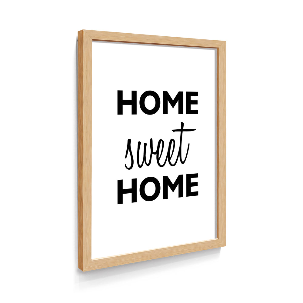 Quadro Frase Sweet Home