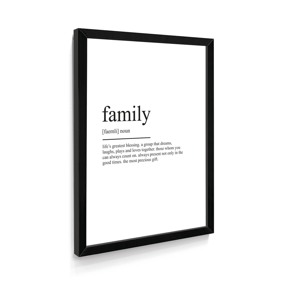 Quadro Significado Family - Dicionário
