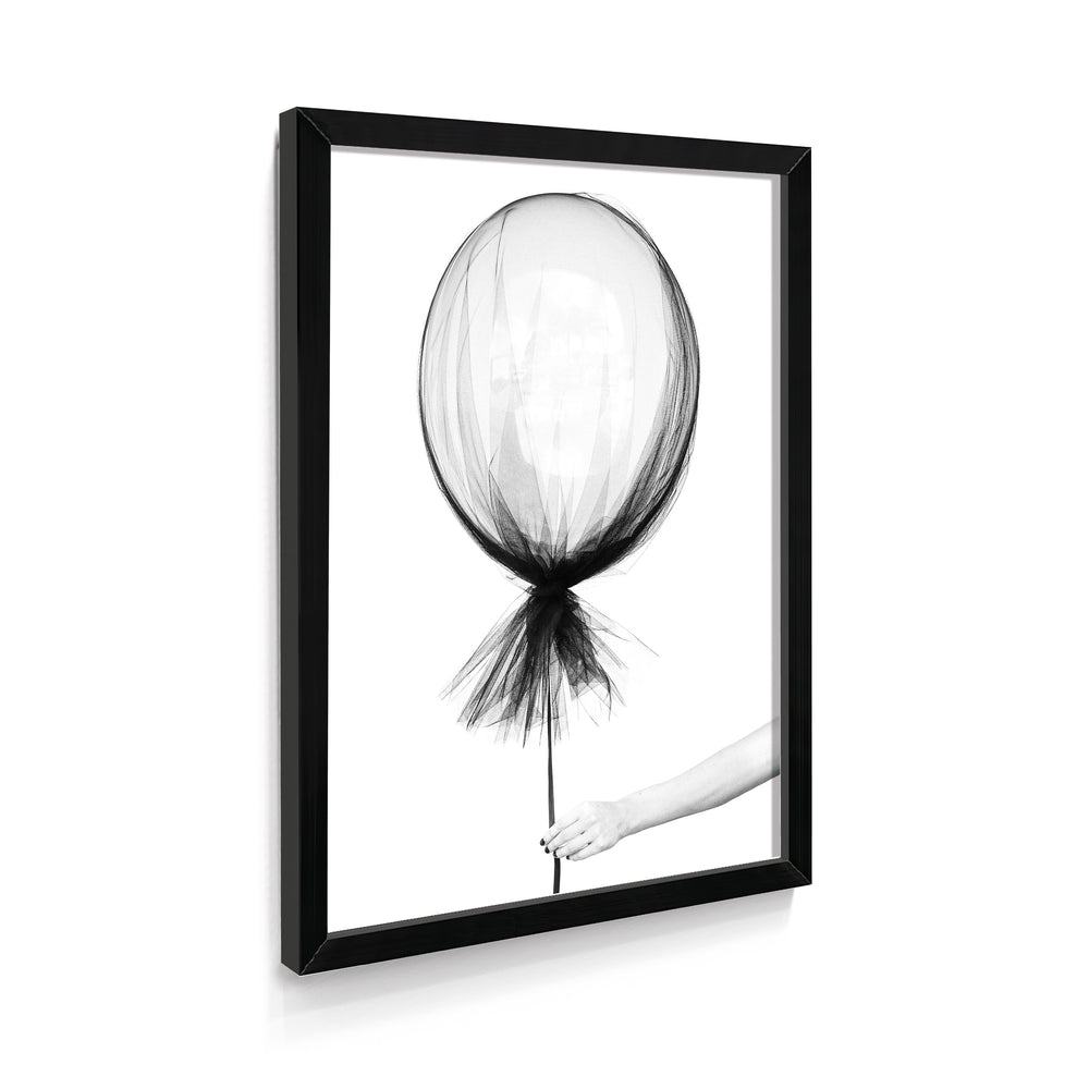 Quadro Minimalista Balão Preto & Branco