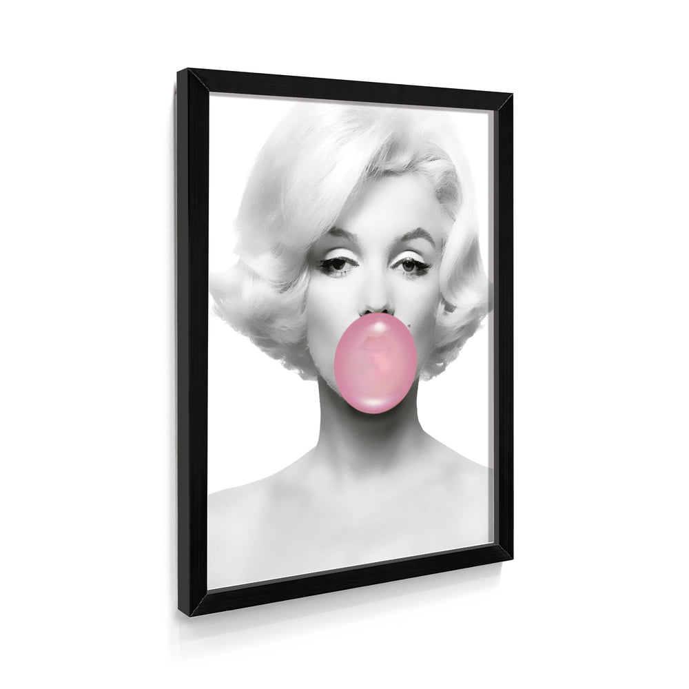 Quadro Marilyn Monroe com Bola de Chiclete