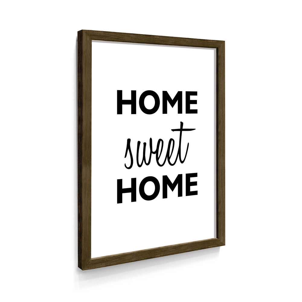 Quadro Frase Sweet Home