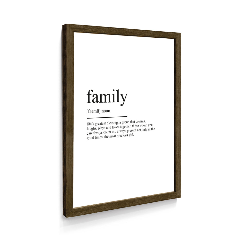 Quadro Significado Family - Dicionário