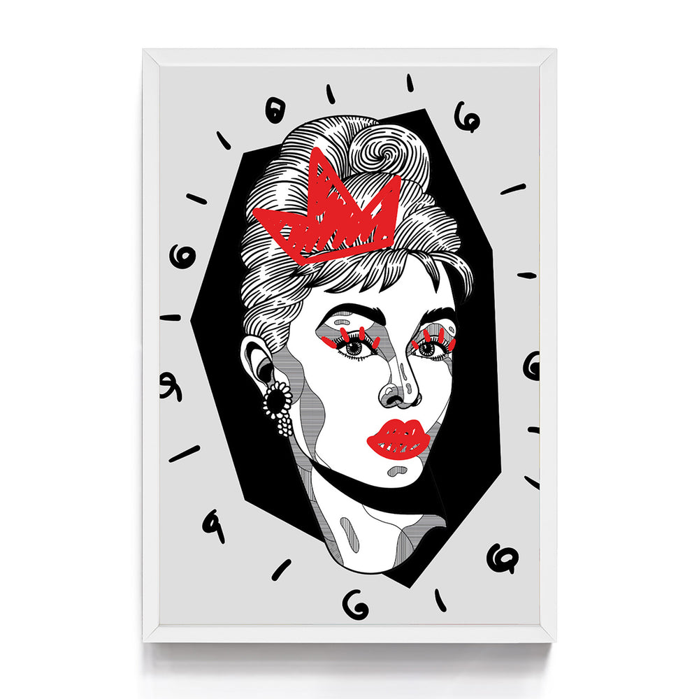 Quadro Urban Audrey Hepburn Pop Arte 03