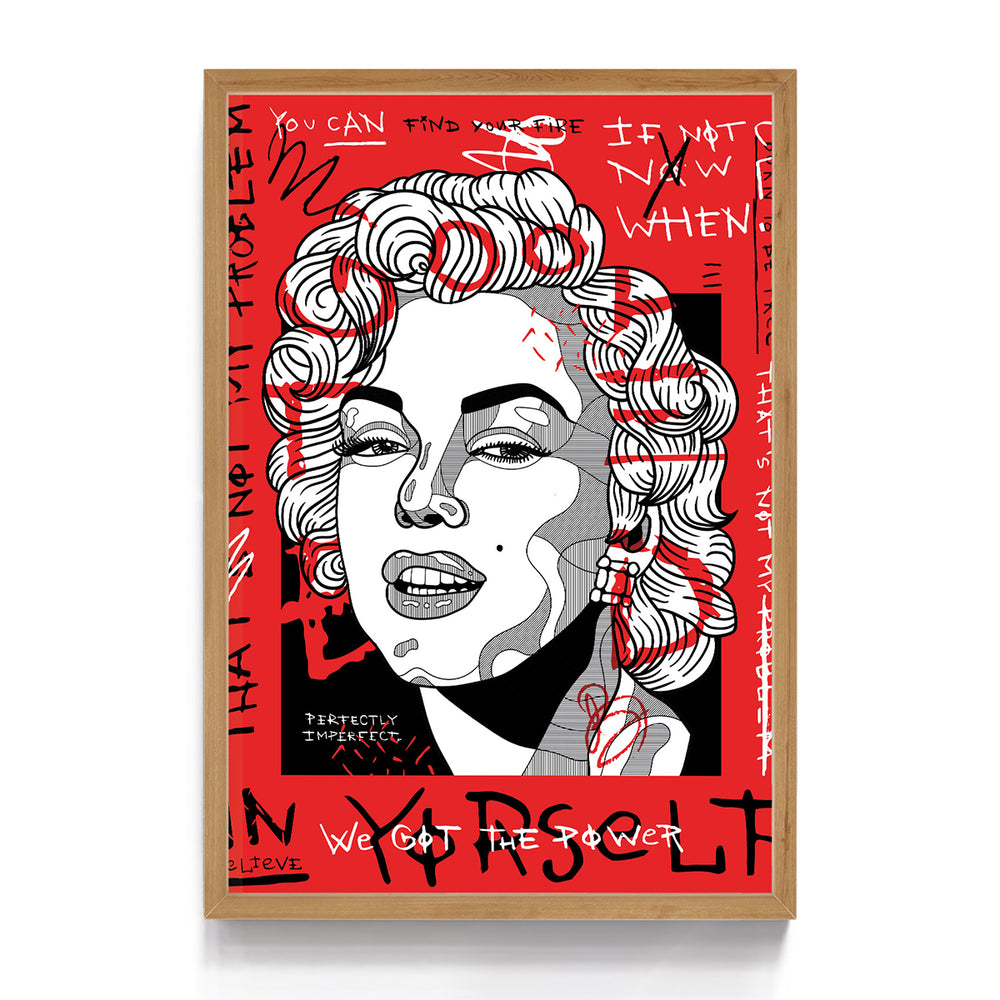 Quadro Abstrato Marilyn Monroe Urban