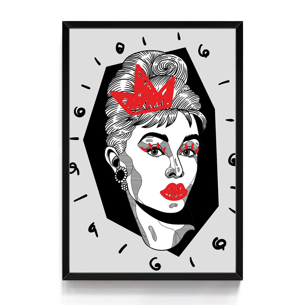 Quadro Urban Audrey Hepburn Pop Arte 03