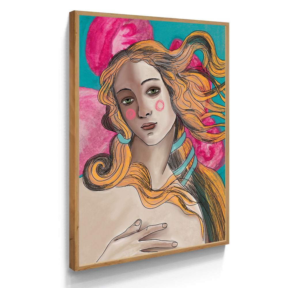Quadro Abstrato Deusa Vênus  (Afrodite) Pop Arte