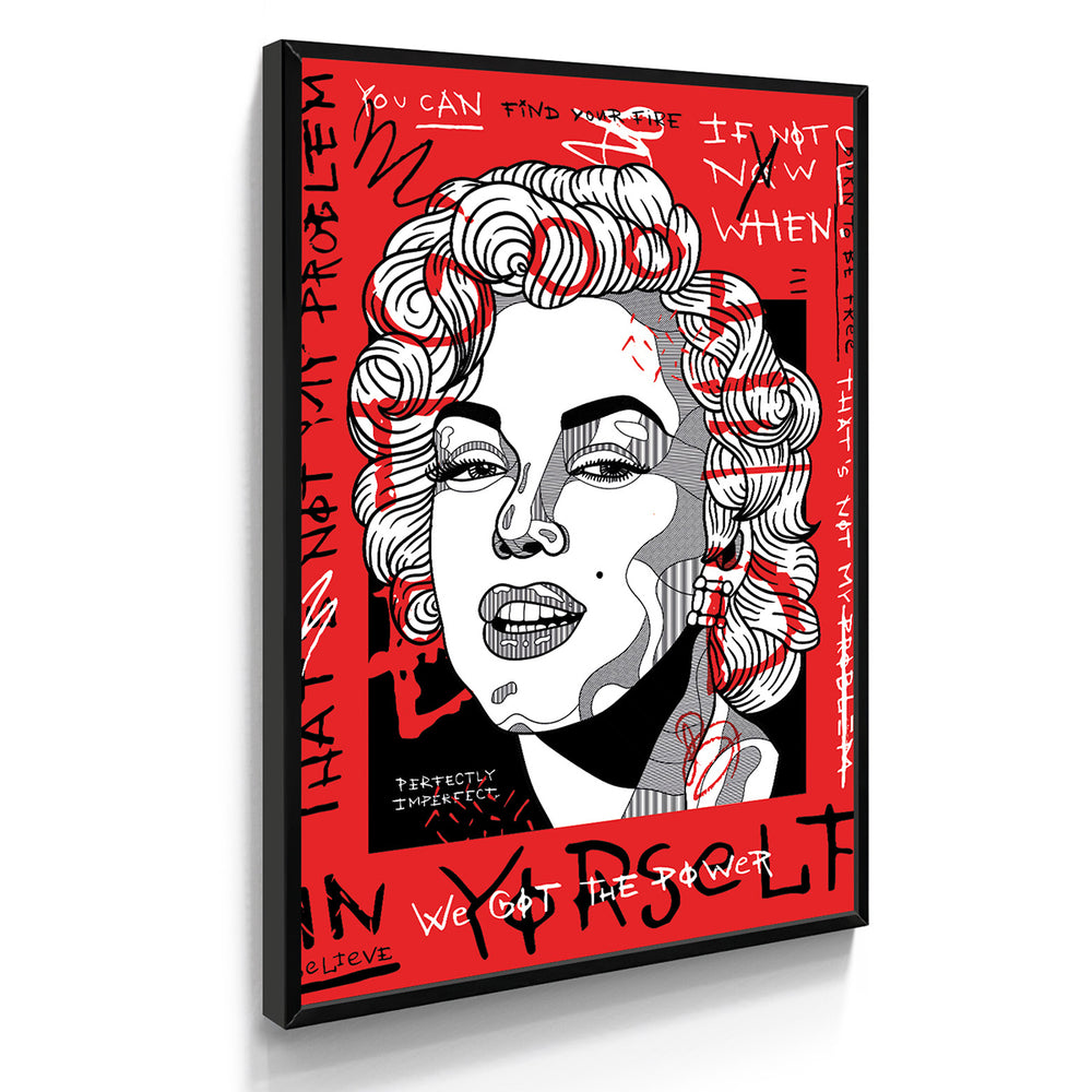 Quadro Abstrato Marilyn Monroe Urban