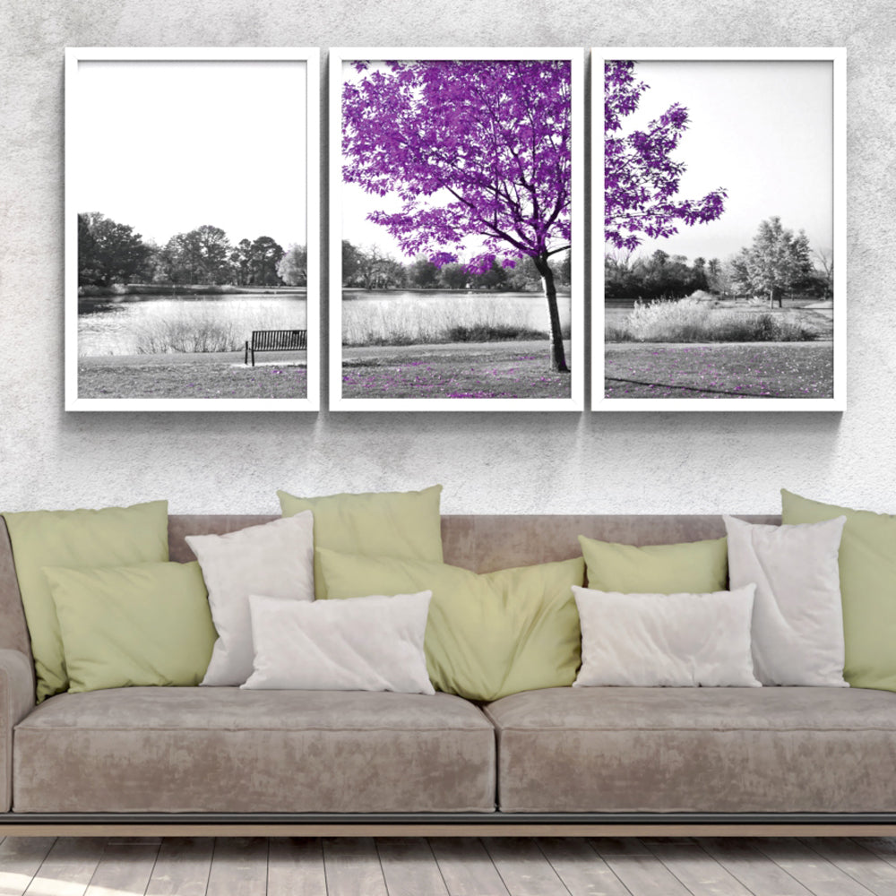 Composição de quadros Ipê Roxo