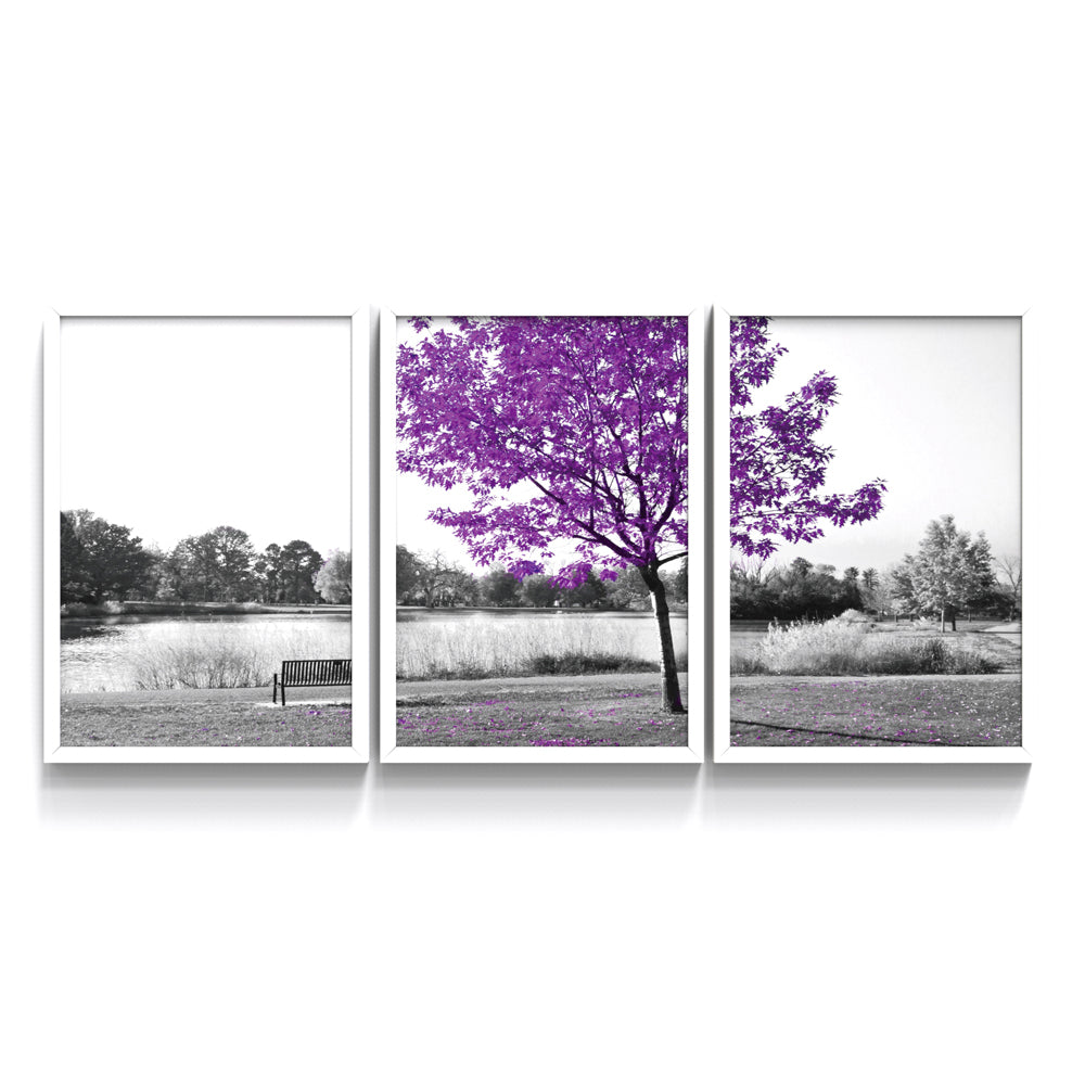 Composição de quadros Ipê Roxo