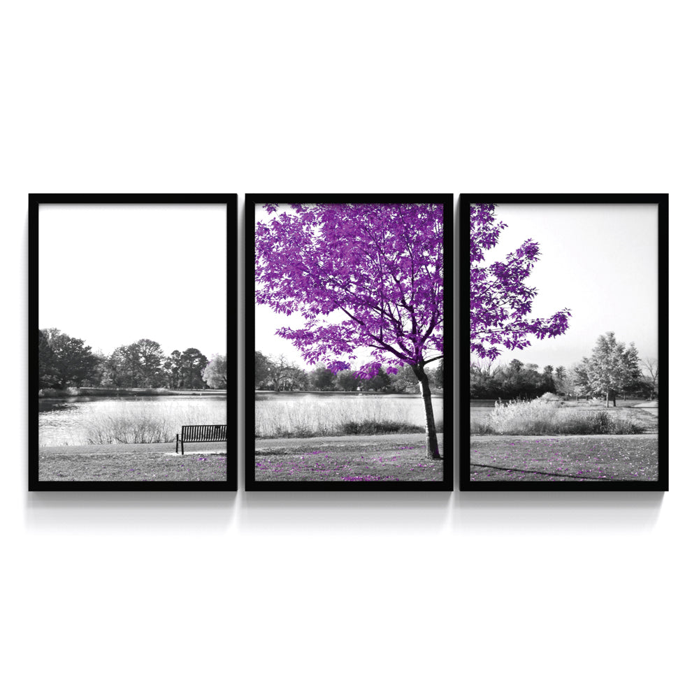 Composição de quadros Ipê Roxo