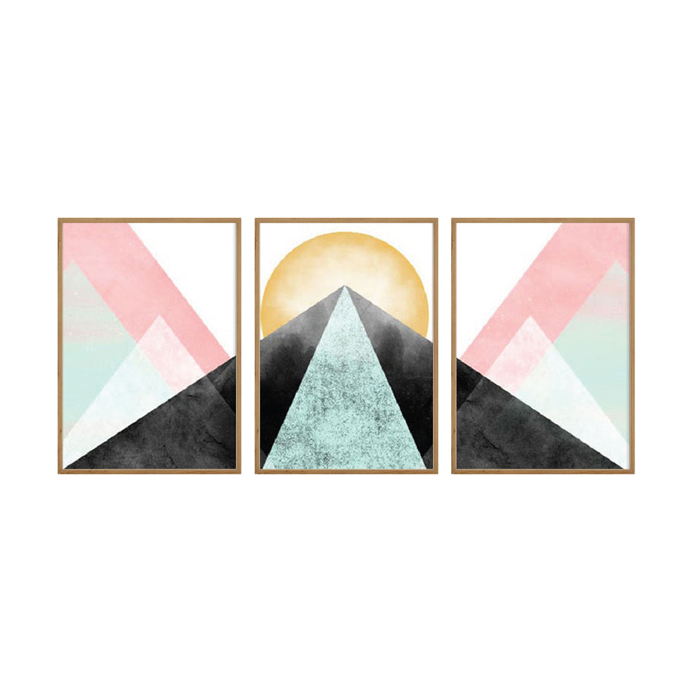 Composição de quadros Triângulos ao Sol