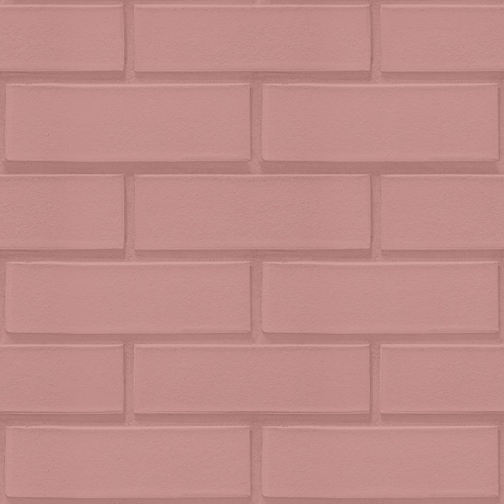 Papel de parede Tijolo Rosa Seco