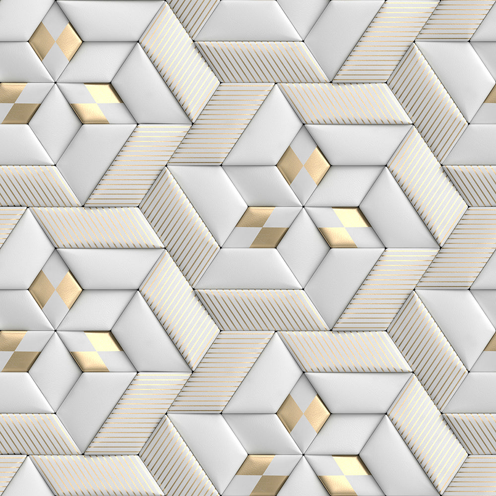 Papel de parede Tridimensional Gold