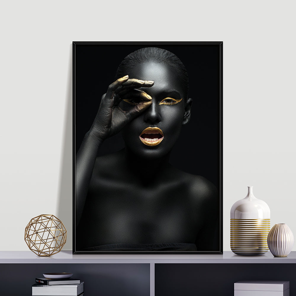 Quadro Black & Gold Woman 2