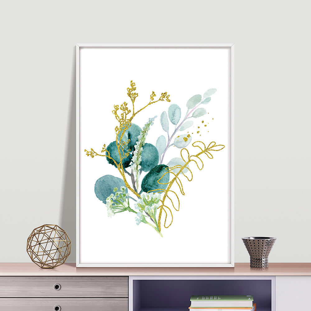 Quadro Floral Azul III