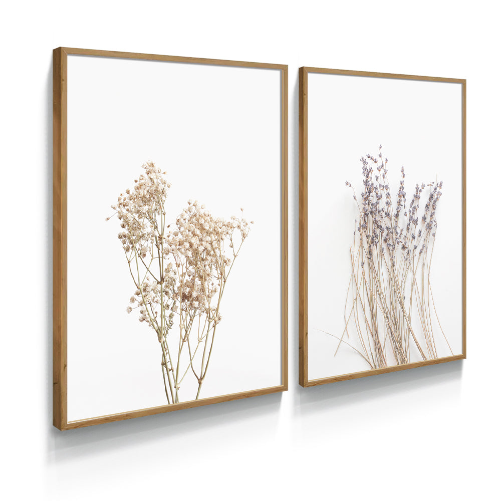 Composição de quadros Duo Botânico Minimal