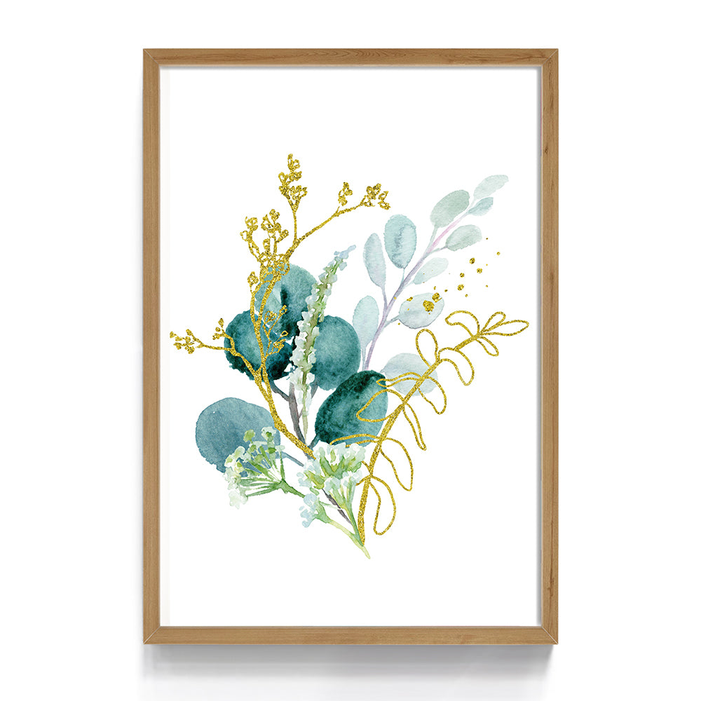 Quadro Floral Azul III