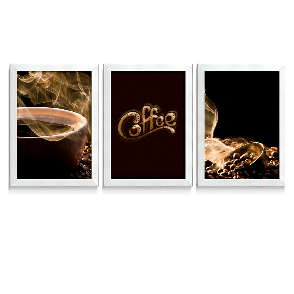 Composição de quadros Hot Coffee Trio 2