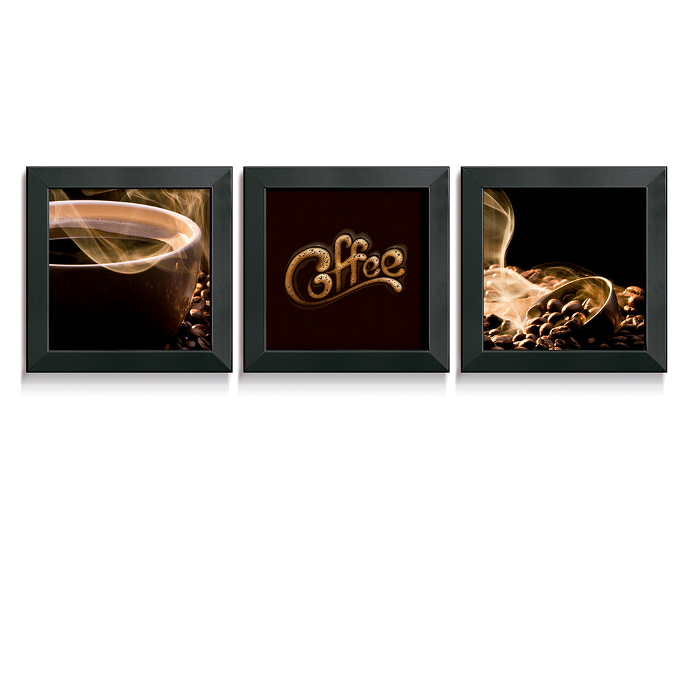 Composição de quadros Hot Coffee Trio 1