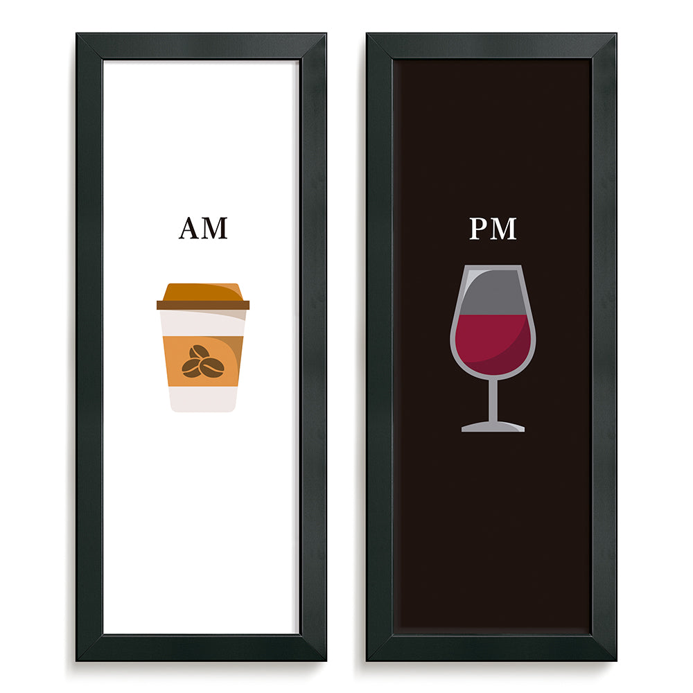 Composição de quadros Café & Vinho