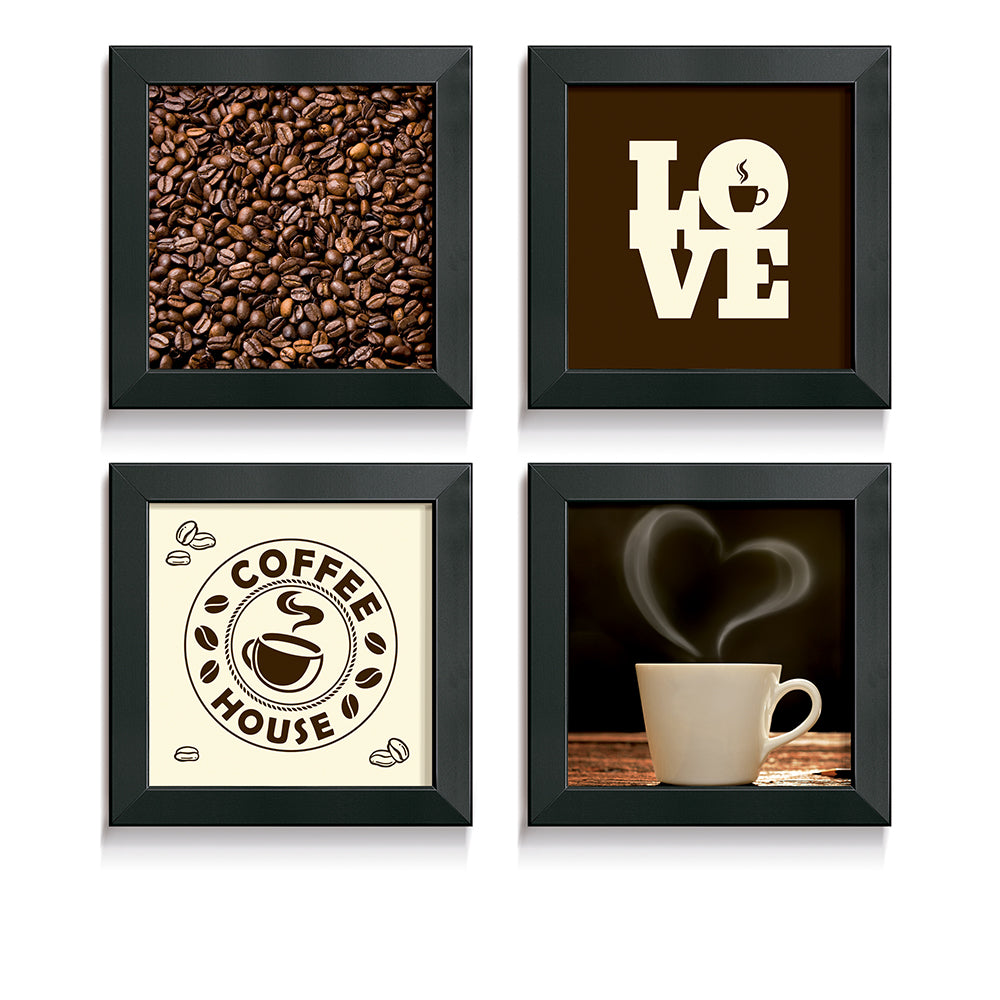 Composição de quadros Love Coffee House