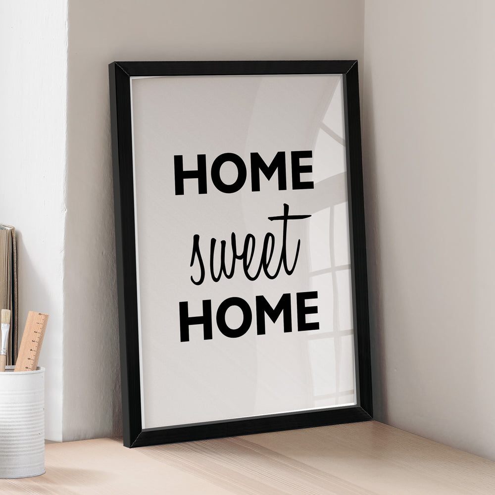 Quadro Frase Sweet Home