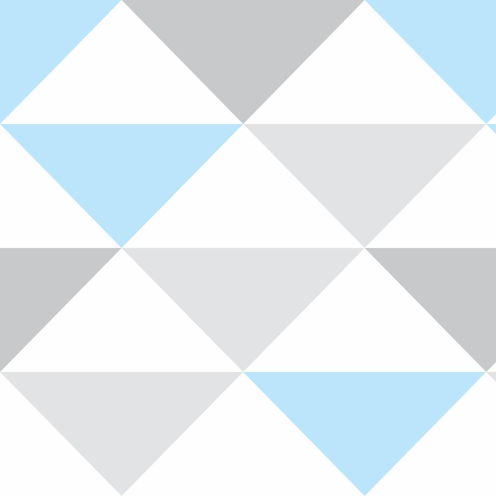 Papel de parede Triângulos Cinza e Azul 5