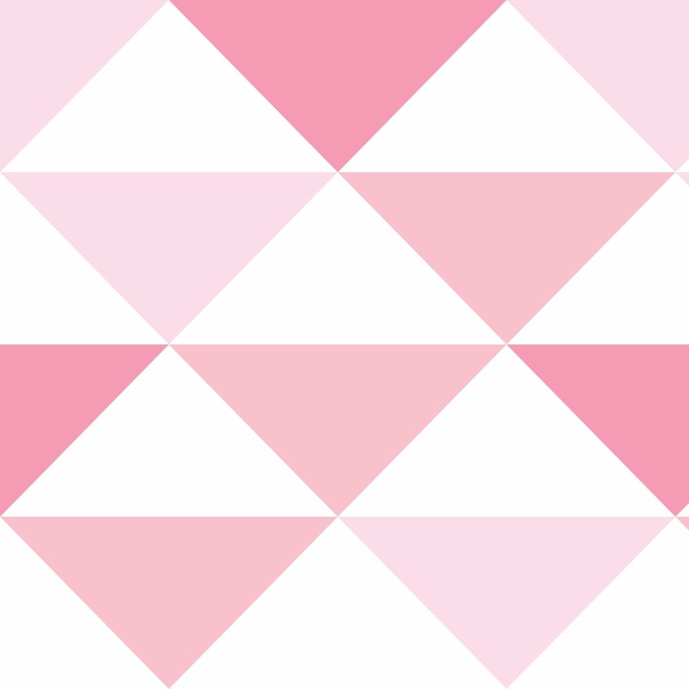 Papel de parede Triângulos Rosa 3