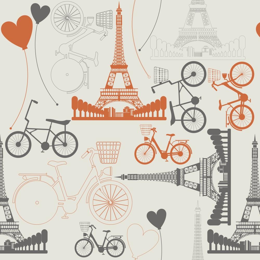 Papel de parede Bicicletas Paris