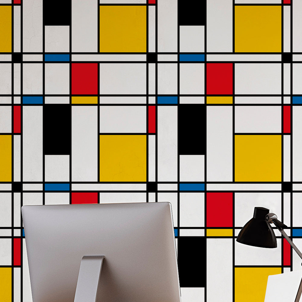 Papel de parede Padrão Mondrian