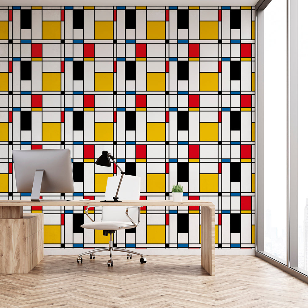 Papel de parede Padrão Mondrian