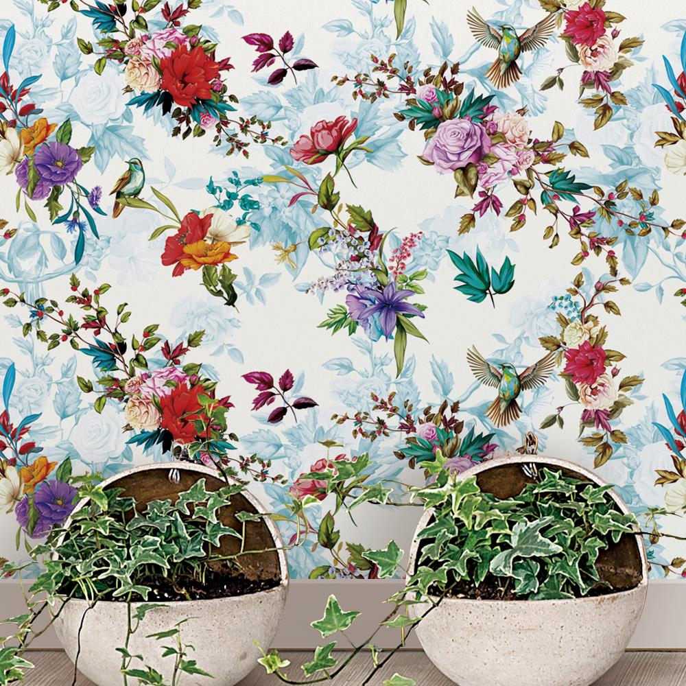 Papel de parede Floral Colorido 3
