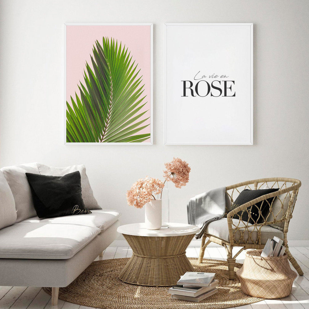 Composição de quadros La vie en Rose