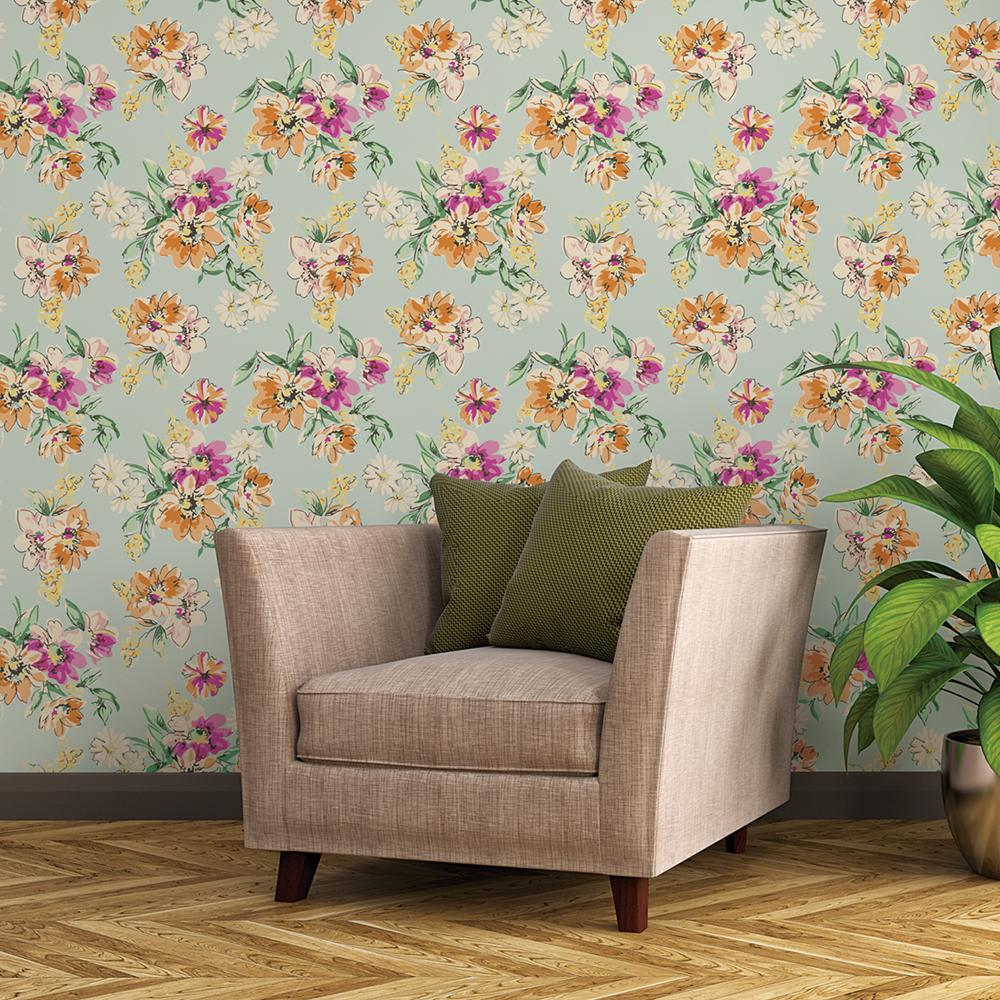 Papel de parede Floral Colorido 2