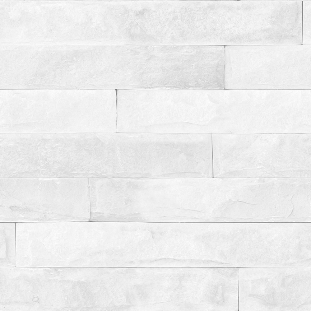 Papel de parede Tijolos Branco liso