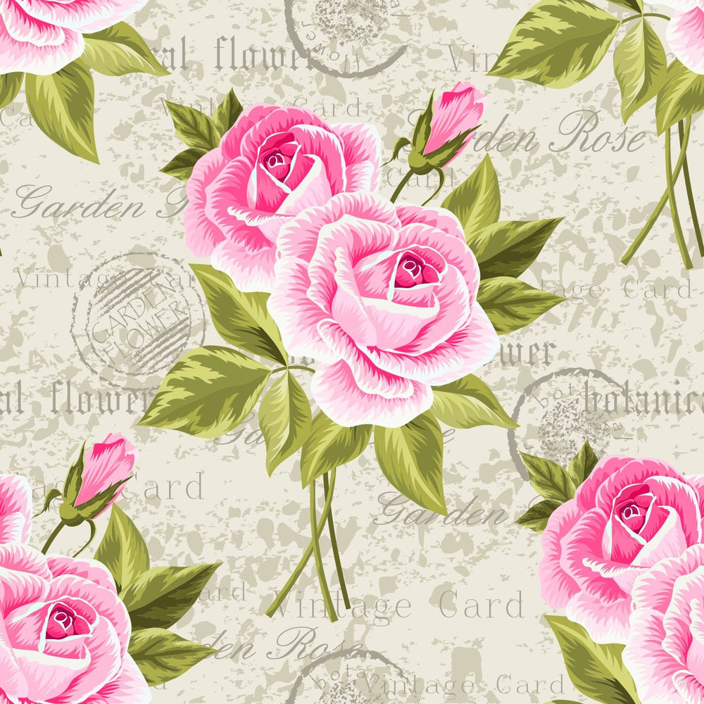Papel de parede Rosas Vintage