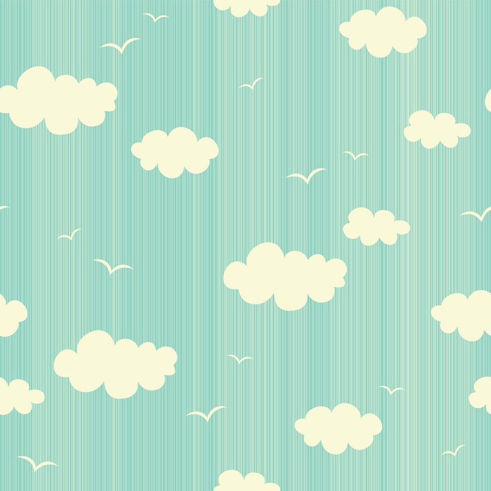 Papel de parede Nuvens & Pássaros
