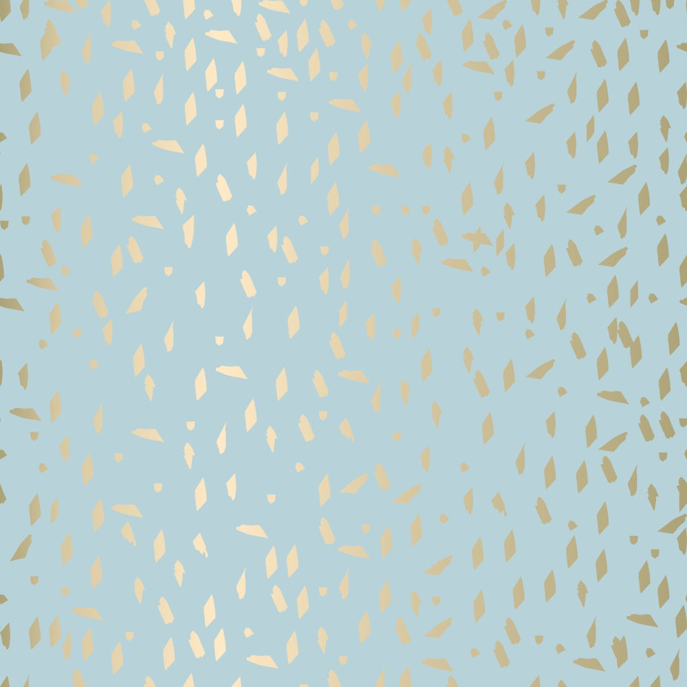 Papel de parede Terrazzo Tiffany e Dourado