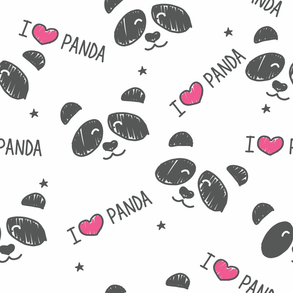 Papel de parede I Love Panda